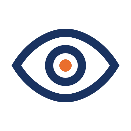 Visualisierung Arbeitsweise Sichtbarkeit ein Auge